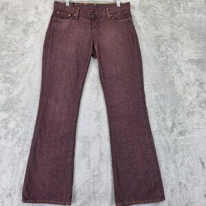Lucky Brand Jeans Womens 8 29 Plum Red Sweet Dream Bootcut Made in USA Denim